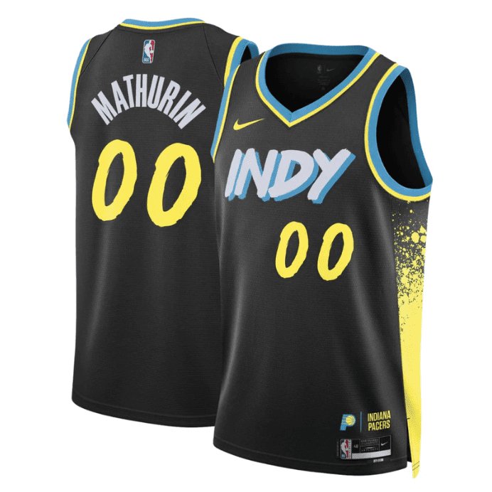 BENNEDICT MATHURIN INDIANA PACERS 2023-24 CITY EDITION JERSEY
