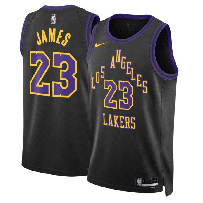 LEBRON JAMES LOS ANGELES LAKERS 2023-24 CITY EDITION JERSEY